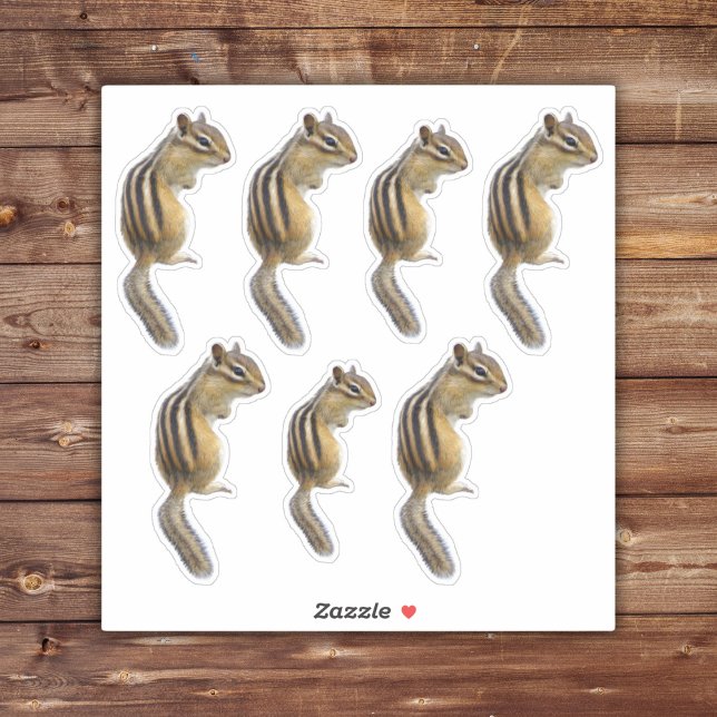 Adesivos de chipsets cortantes (Cute Chipmunk Stickers)