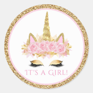 Adesivos de Chuvada de Bebê Unicórnio