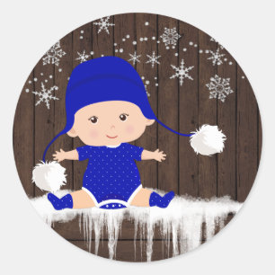 Adesivos de Chuveiro de Bebê Floco de Neve Azul Me