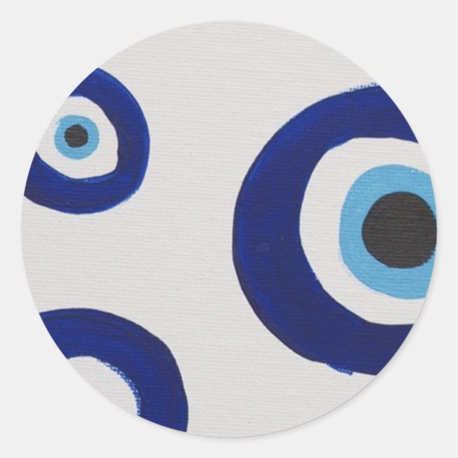 Adesivos de Círculo Olhar Mau (Frente)