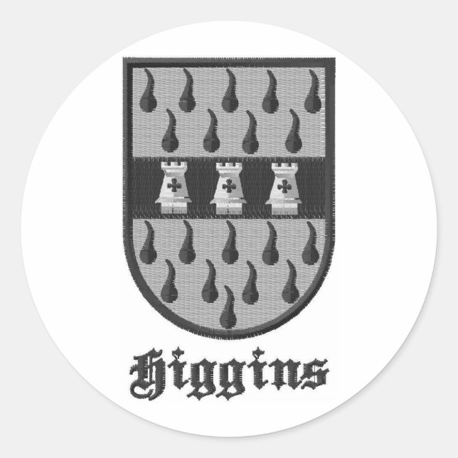 Adesivos de Clã irlandês Higgins (Frente)