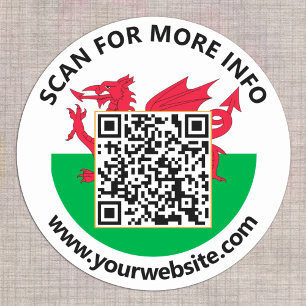 Adesivos de Código QR da Bandeira Moderna do País 