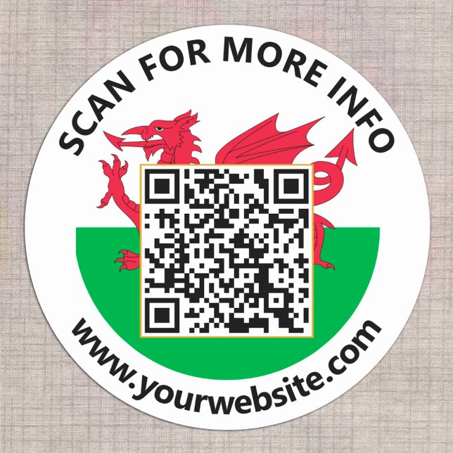 Adesivos de Código QR da Bandeira Moderna do País  (Criador carregado)