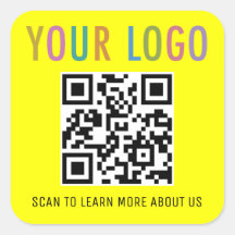 Adesivos de Código QR de Construção Logo Personali