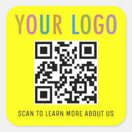 Adesivos de Código QR de Construção Logo Personali