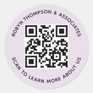 Adesivos de Código QR Personalizados 3 Polegadas R