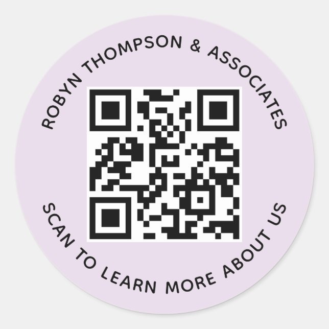 Adesivos de Código QR Personalizados 3 Polegadas R (Frente)
