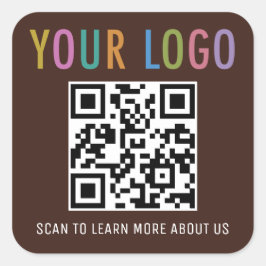 Adesivos de Código QR Personalizados com Logotipo 