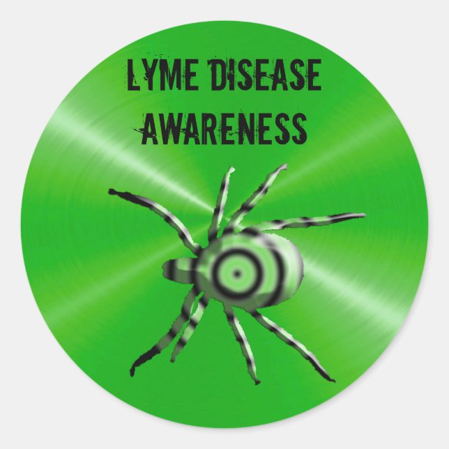 Adesivos de consciência da doença de Lyme (Frente)