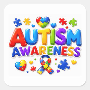 Adesivos de Conscientização do Autismo