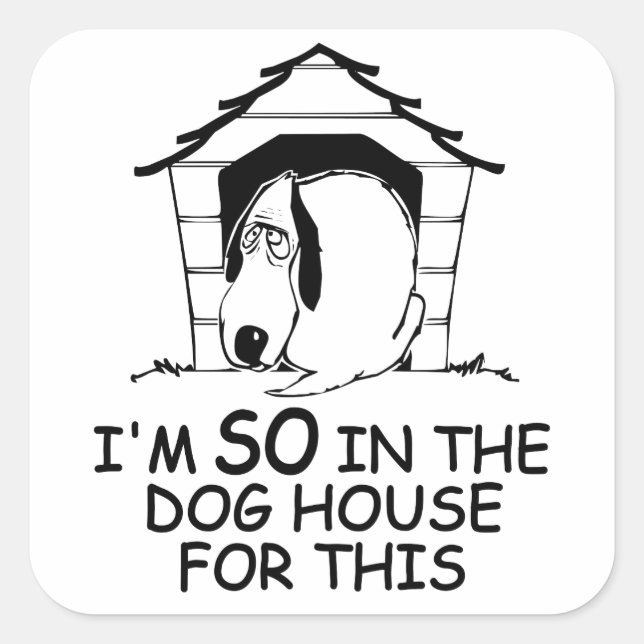 adesivos de cor personalizados da CASA DOG (Frente)