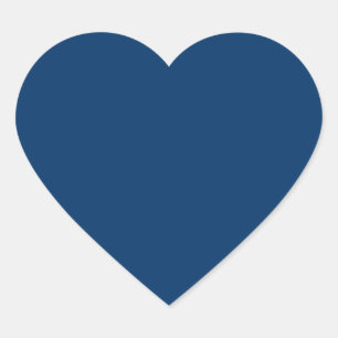 Adesivos de Coração Azul Meia-Noite – Personalizáv