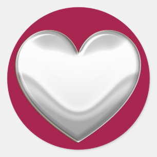 Adesivos de Coração Branco