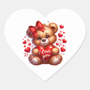 Adesivos de Coração de São Valentim