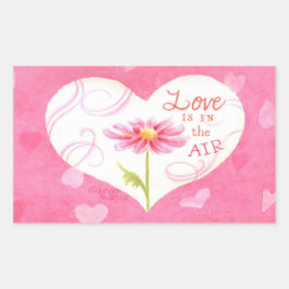 Adesivos de Coração O Amor Está No Ar