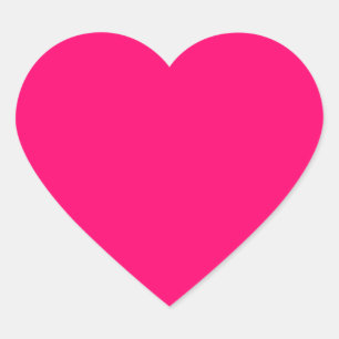 Adesivos de Coração Rosa Neon – Personalizáveis e 