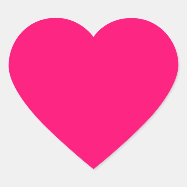 Adesivos de Coração Rosa Neon – Personalizáveis e  (Frente)