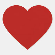 Adesivos de Coração Vermelho