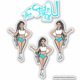 Adesivos de Cordinhas Majorette / Dançarina Aqua