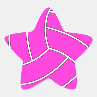 Adesivos de cores personalizados da estrela de vôl