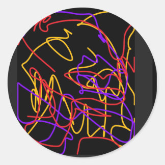 Adesivos de cores vibrantes modernas do Neon 2025