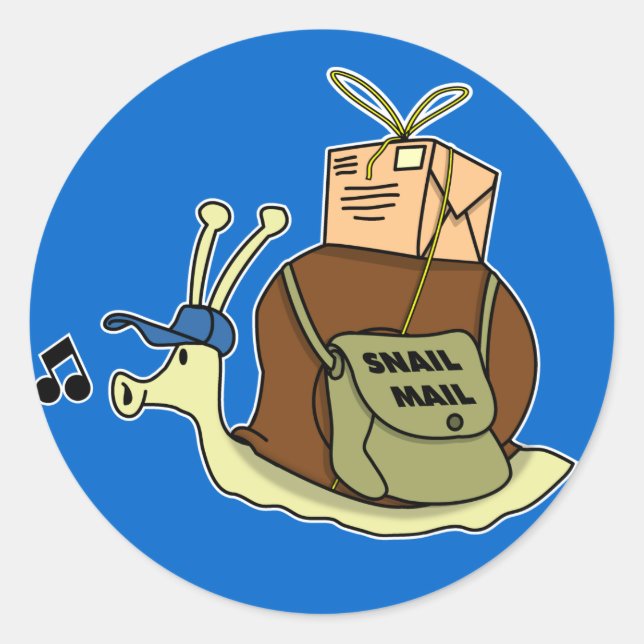 Adesivos de Correio Lesma (Frente)