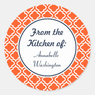 Adesivos de Cozinha Laranja Personalizados