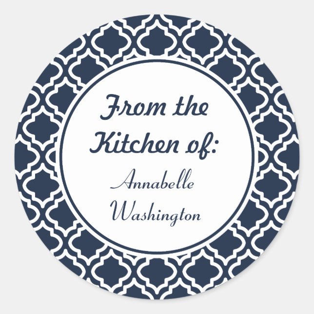Adesivos de Cozinha Navy Personalizados (Frente)