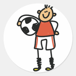 Adesivos de Criança de Futebol