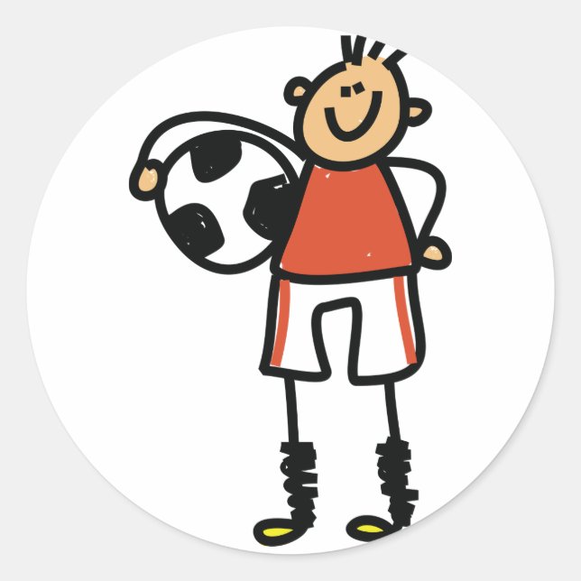 Adesivos de Criança de Futebol (Frente)