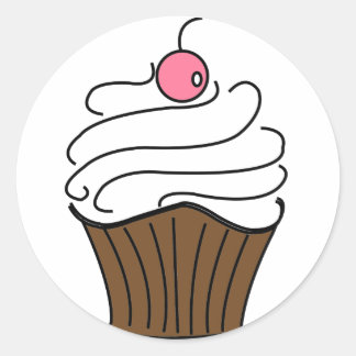 Adesivos de Cupcake mais pequenos