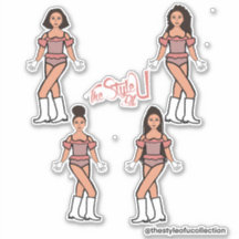Adesivos de Dançarina Majorette / Peach Blend