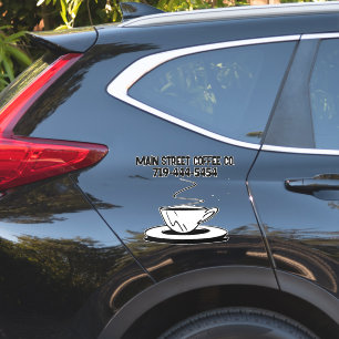 ADESIVOS DE DECALQUE DE CARRO DE NEGÓCIOS DE CAFÉ