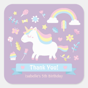 Adesivos de Decoração de Aniversário de Meninas Un