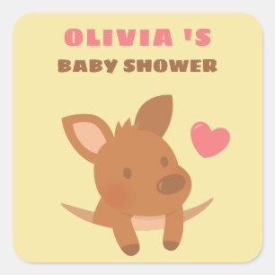 Adesivos de decoração para Chá de Bebê do adorável
