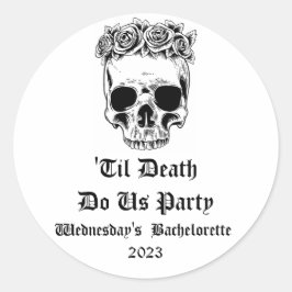 Adesivos de Despedida de Solteira Até que a Morte 