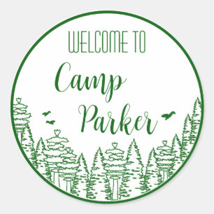 Adesivos de Despedida de Solteira da Noiva Acampan