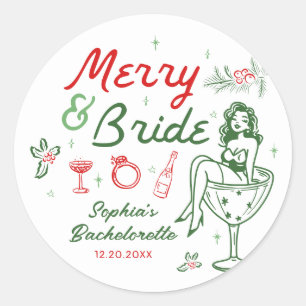Adesivos de Despedida de Solteira e Natal Feliz