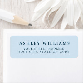 Adesivos de Devolução Minimalistas Elegantes Azul