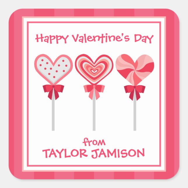 Adesivos de Dias de os namorados Personalizados do (Frente)