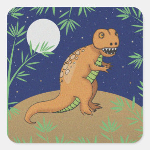 Adesivos de Dinossauro T-Rex Fofo