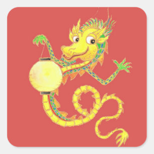Adesivos de Dragões Chineses