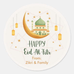 Adesivos de Eid Mubarak / Eid al-Fitr da Mesquita 