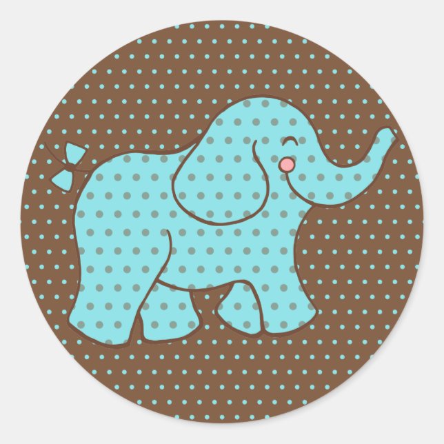 Adesivos de Elefante Bebê (Frente)