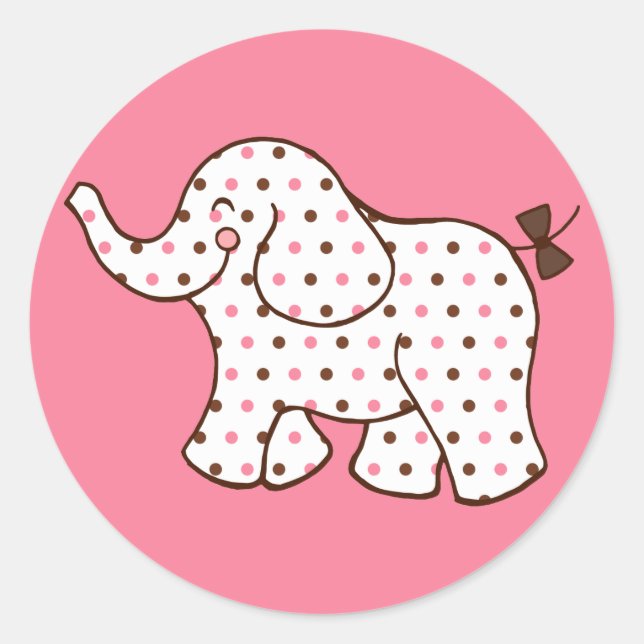 Adesivos de Elefante Bebê (Frente)