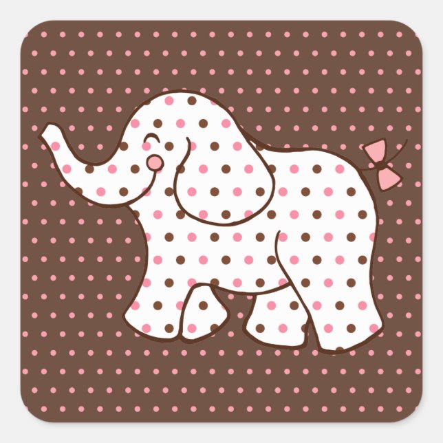 Adesivos de Elefante Bebê (Frente)