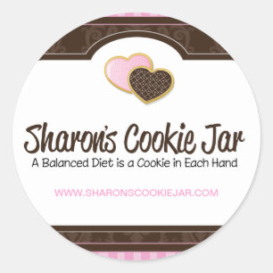Adesivos de embalagem de cookies
