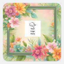 Adesivos de embalagens tropicais personalizáveis