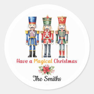 Adesivos de embrulho de presente de Natal do Quebr