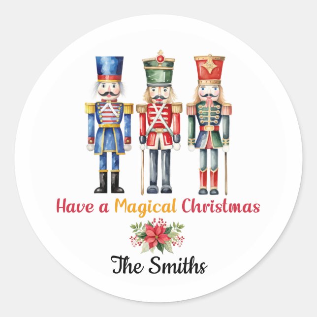 Adesivos de embrulho de presente de Natal do Quebr (Frente)